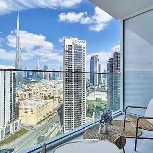 Apartment Luxury With Burj Khalifa Or Canal View In Downtown - Marquise Square Tower, Dubai